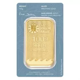 Britannia - 100 grams Gold Bar