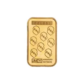 1/2 oz Gold Bar - Johnson Matthey (Republic Bank of New York)