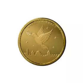 1/4 oz Gold Bullion Dove of Peace 2024 - Front