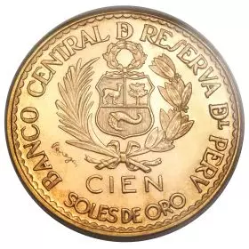 Gold Coin - 100 Soles - Peru