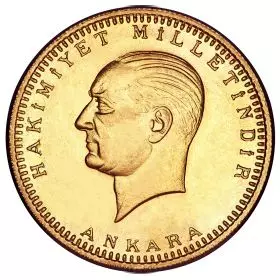 Gold Coin - 500 Kurush - Turkey 1923