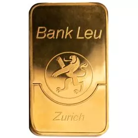 100 grams Gold Bar - Leu Bank