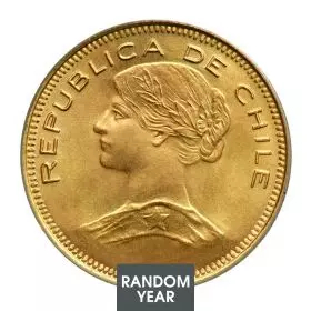 Gold Coin 100 pesos - Chile