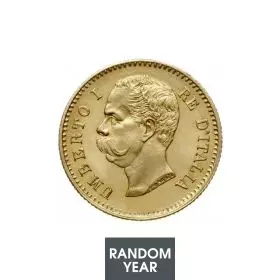 Gold coin -  Italy 20 Lire Umberto I