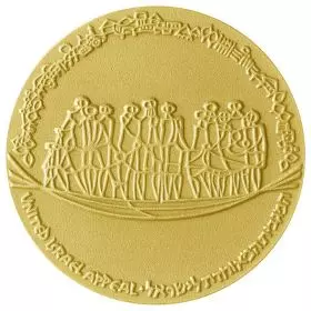 Keren Hayesod - 35.0 mm, 29 g, Gold/917 Medal