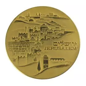 Jerusalem, The Knesset - 59.0 mm, 140 g, Gold917 Medal