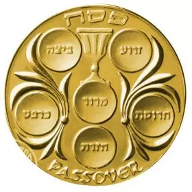 Passover - 18mm, 4.4g, 18k Gold