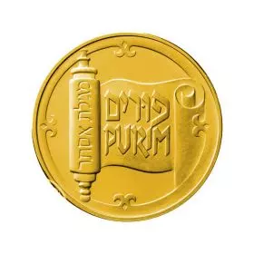 Purim - 18mm, 4.4g, 18k Gold