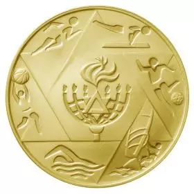 15th Maccabiah Games-35mm, 30g, 22k Gold Medal