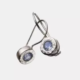 Silver Moonstone Earrings - June Birthstone