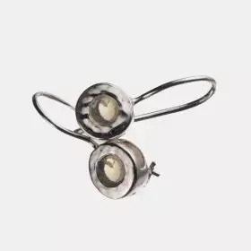 Silver Opal Earrings - October Birthstone