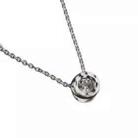 Silver White Topaz Necklace - April Birthstone