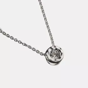 Silver White Topaz Necklace - April Birthstone