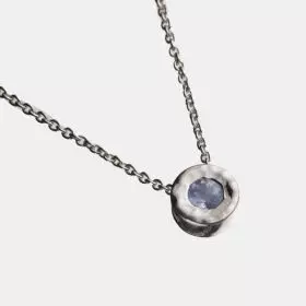 Silver Moonstone Necklace - June Birthstone