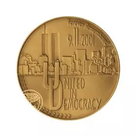 The Twin Towers - Brass 27mm Medal
