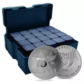500 X 1 oz Silver Bullion - Dove of Peace Israel 75th Anniversary Edition 2023