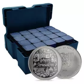 500 x 1 oz Silver Bullion - Jerusalem (500 pcs - 20 tube)
