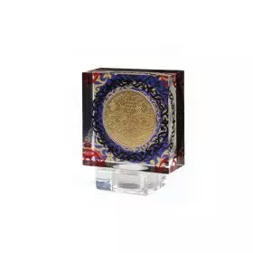 Israeli gifts, Three-Dimensional Display Stand with gold-plated -Seven Species-Medal