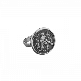 Silver Coin set with ancient Roman Coin replica