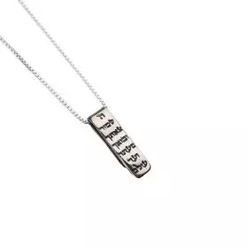 Silver Necklace "Go in Peace"