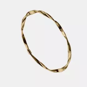 14k Gold hollow, curly Bangle