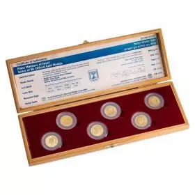 Prime Ministers of Israel – Set of 6 Official Gold Medals 