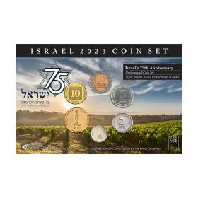 Israel coin set 75th Anniversary 2023