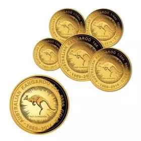 Kangaroo 25th Anniversary - Set of 6 Gold Coins