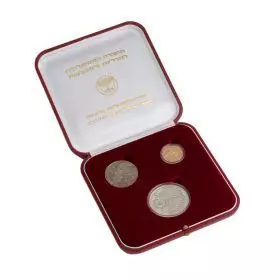 Yitzhak Rabin Euro Israel Set - Silver, Gold And Nickel - package
