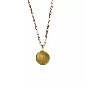 Necklace with 1/10 oz. Gold "Dove of Peace" Bullion set in 14k Gold Pendent