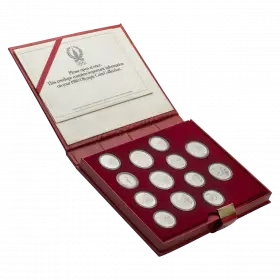 1980 Olympic Silver Coin Collection - 28 Silver Coins set