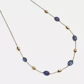 14k Gold Chain Necklace set with Iolite