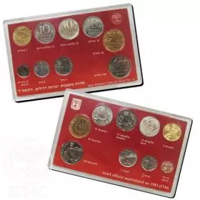 Set Of Israel Circulation Coins 5744/1984