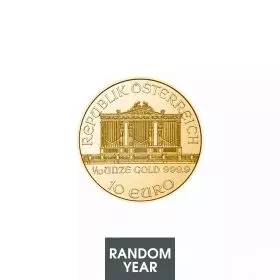 Austrian Philharmonic Gold Coin 1/10 oz Random Year