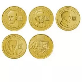 Presidents of Israel - 4 Gold Medals 24 mm