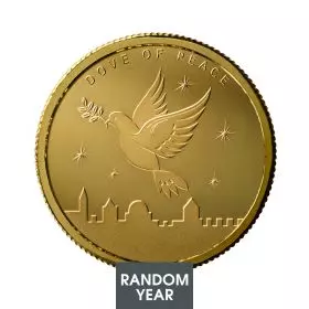 1/2 oz Gold Bullion Dove of Peace Random Year- Front