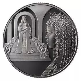 KING SOLOMON AND THE QUEEN OF SHEBA - 1 oz 999/Silver Coin, 38.7 mm "Biblical Art" Series