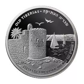 Old Tiberias - 1 oz 999/Silver Bullion, 38.7 mm, "Ancient Cities of The Holy land" Bullion Series