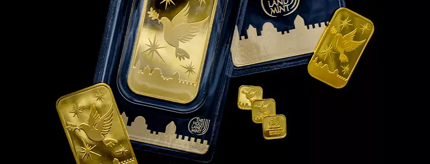 The Holy Land Mint gold bars