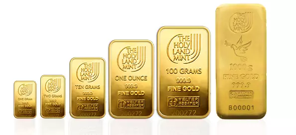 The Holy Land Mint gold bars