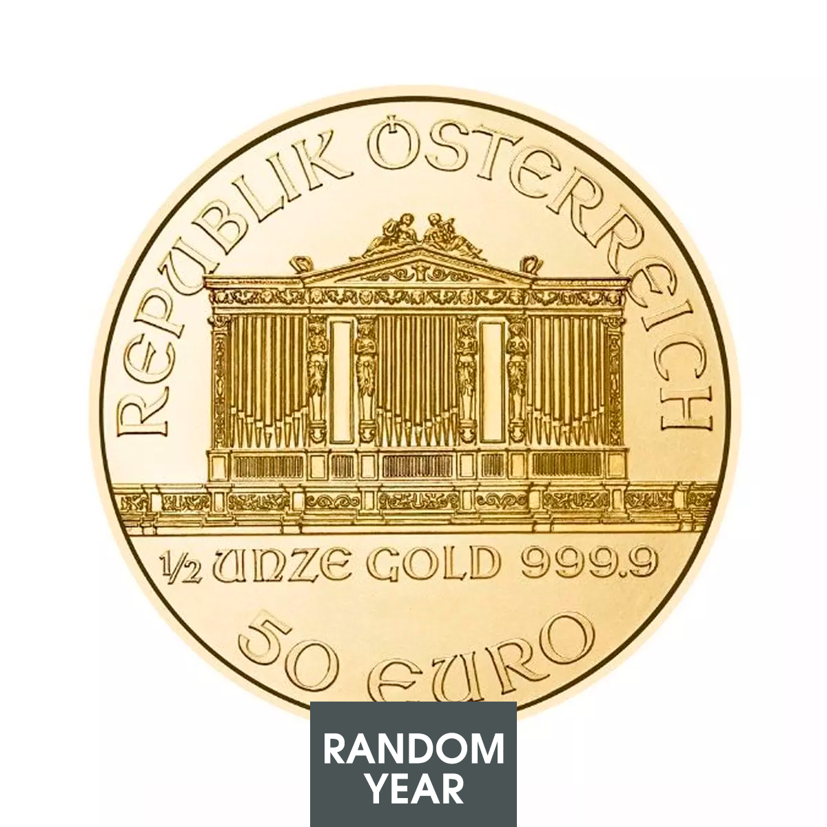 1/2 oz Gold Coin - Austrian Philharmonic