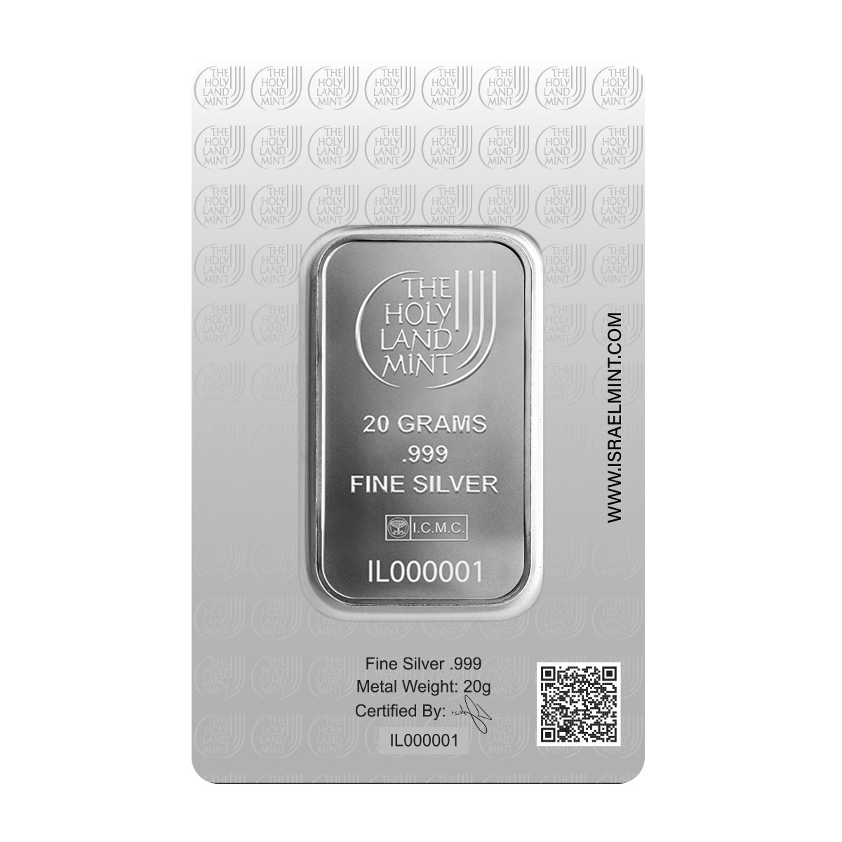 20 Grams Silver Bar - Dove of Peace