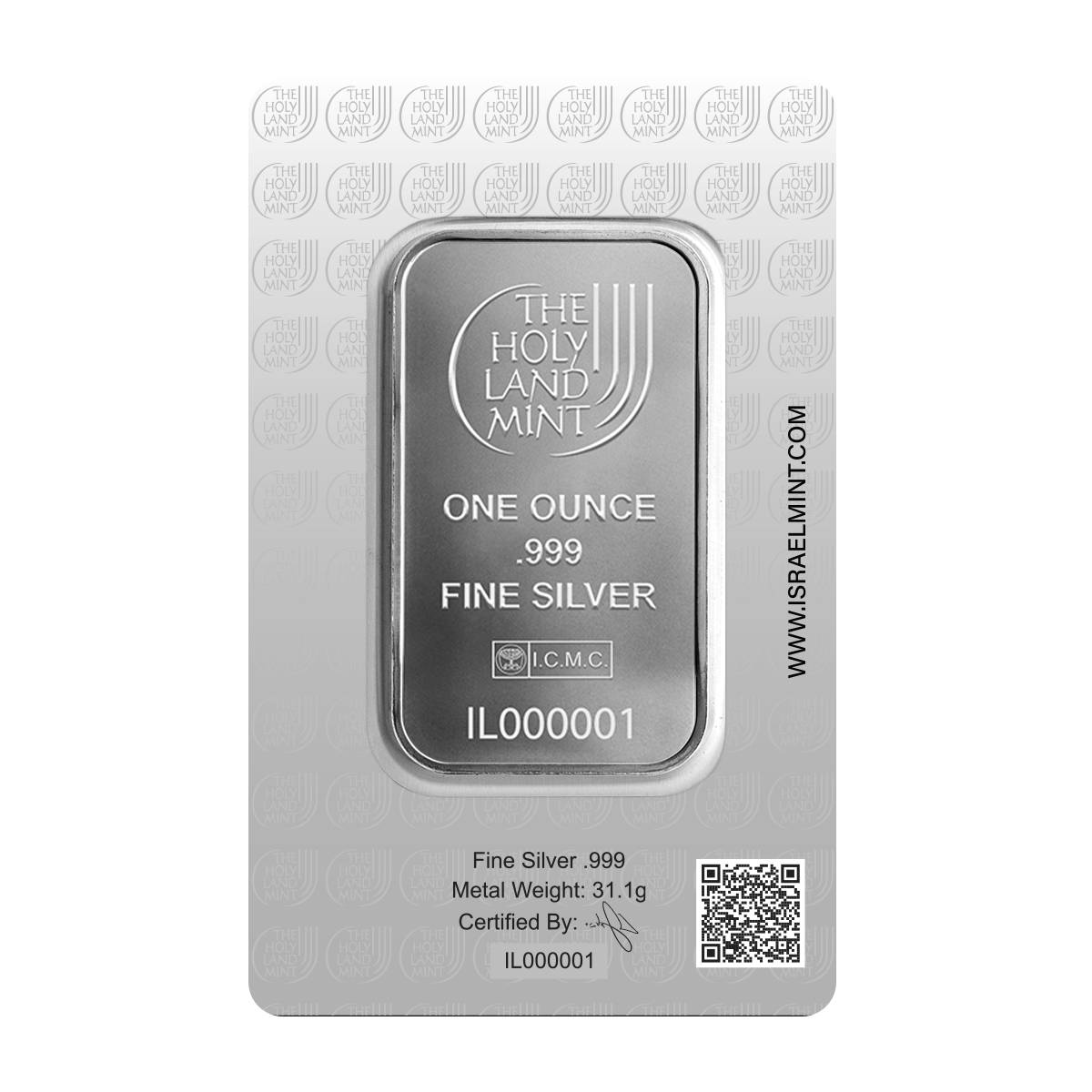 1 oz Silver Bar - Dove of Peace