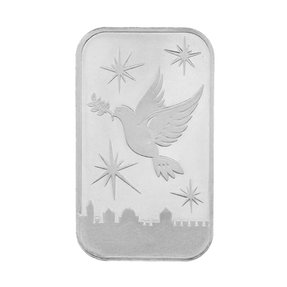 1 oz Silver Bar - Dove of Peace in a gift box