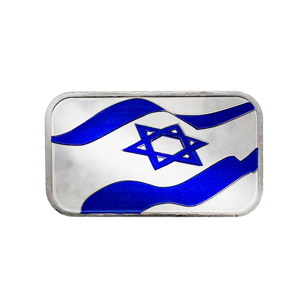 Israel grüßt die medizinischen Teams - 1 Unze. Silberbarren
