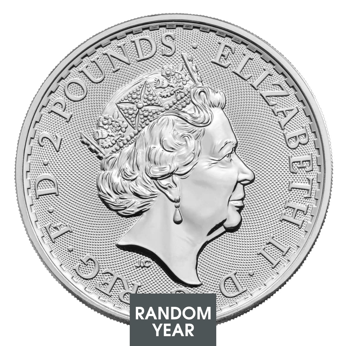 1 oz Silver Coin - Britannia Queen Elizabeth II