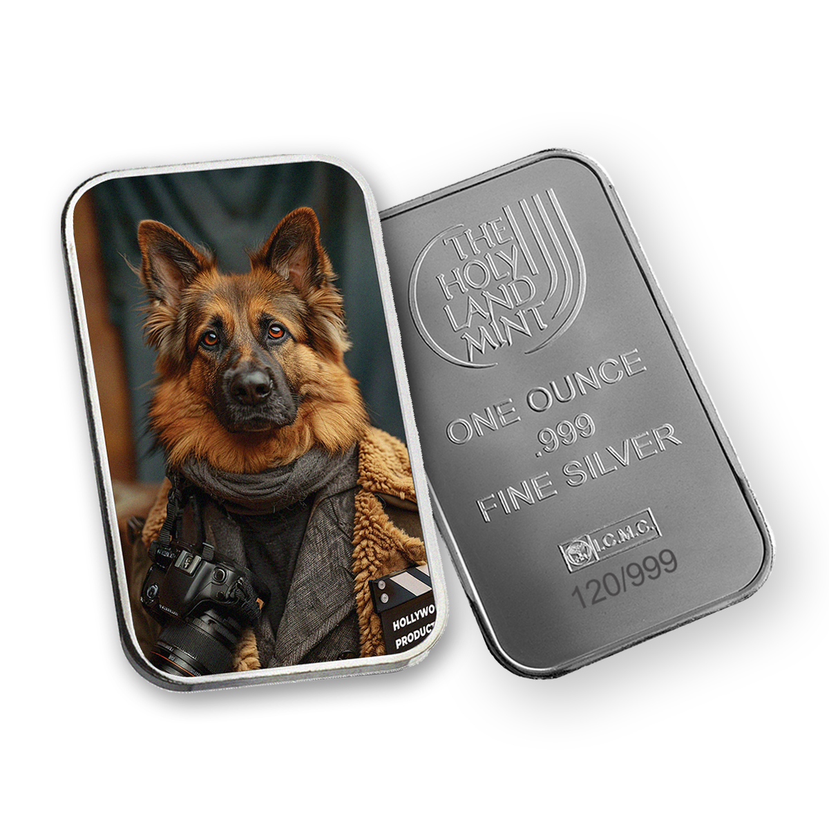  Bruno - Human Dogs - 1 oz Silver .999 Colorized Bar (Limited Edition)