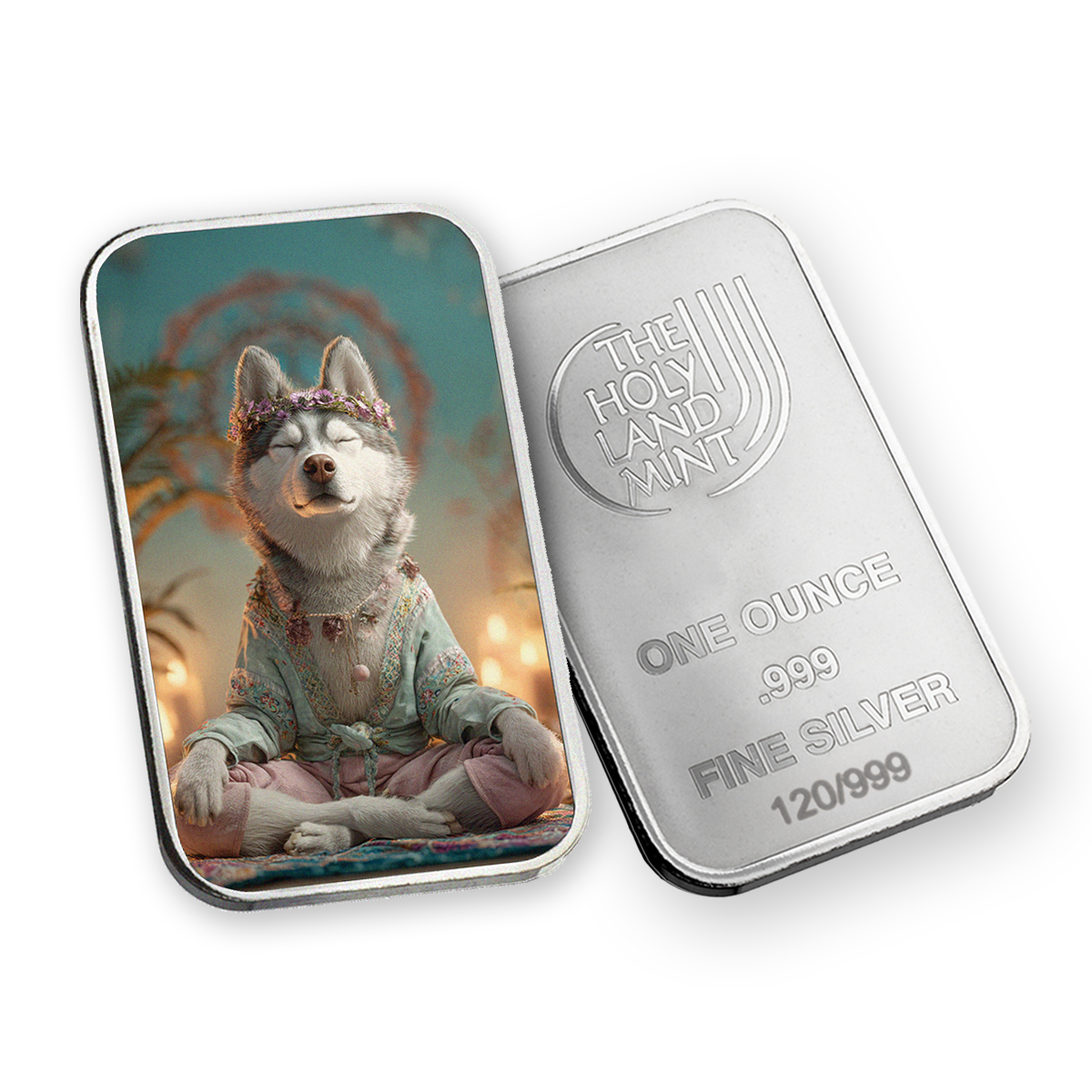  Sol - Human Dogs - 1 oz Silver .999 Colorized Bar (Limited Edition)