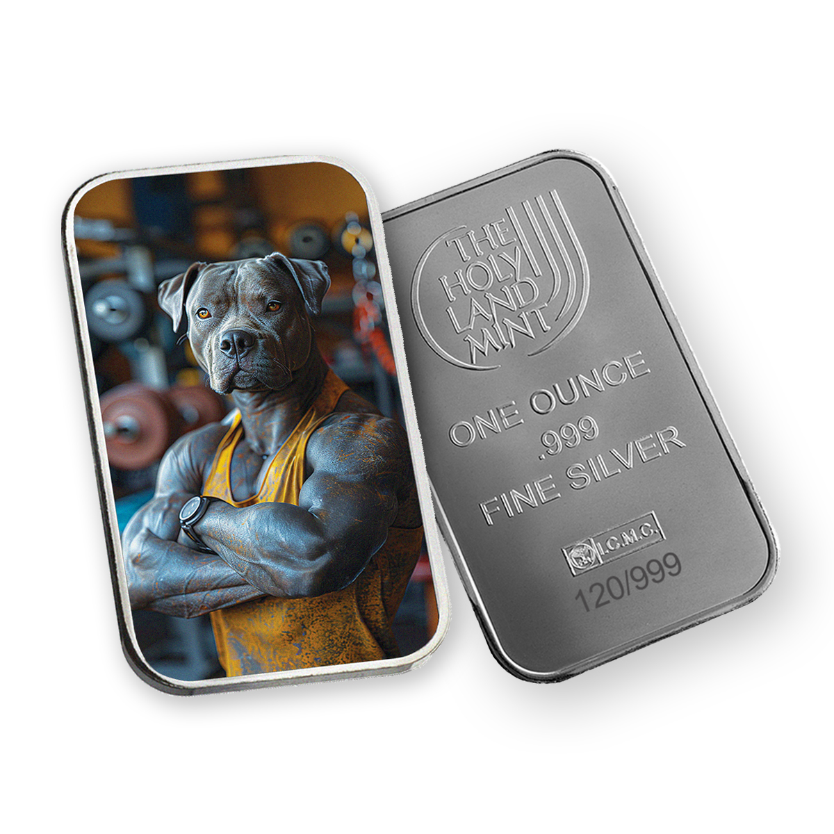 Paul - Human Dogs - 1 oz Silver .999 Colorized Bar (Limited Edition)
