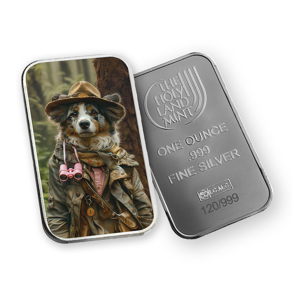  Chloe - Human Dogs - 1 oz Silver .999 Colorized Bar (Limited Edition)